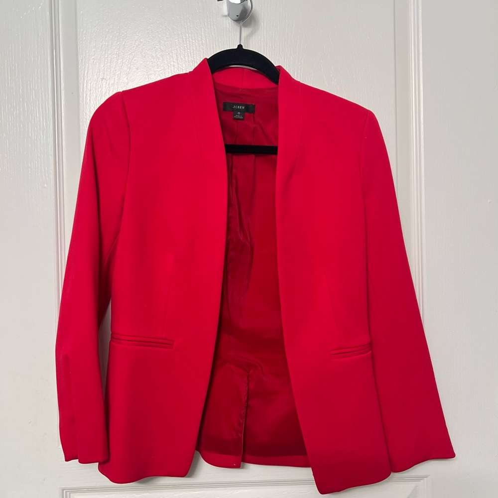 Jcrew Going Out Blazer - Red, size 0